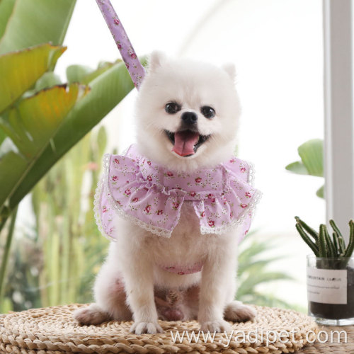 Lovely Flower Dog Harness Adjustable Vest